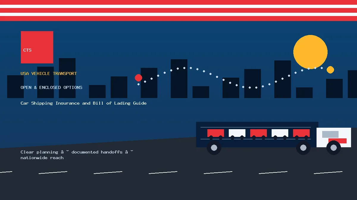 Car Shipping Insurance and Bill of Lading Guide open and enclosed carrier options
