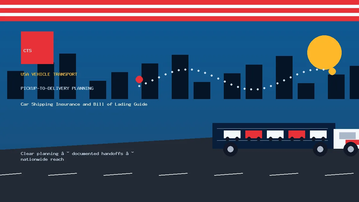 Car Shipping Insurance and Bill of Lading Guide pickup to delivery planning
