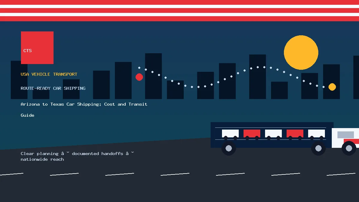 Arizona to Texas Car Shipping: Cost and Transit Guide