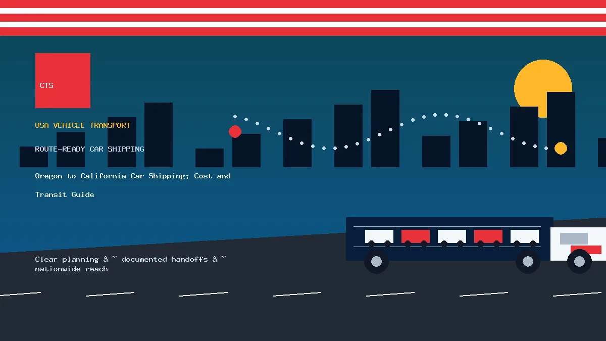 Oregon to California Car Shipping: Cost and Transit Guide
