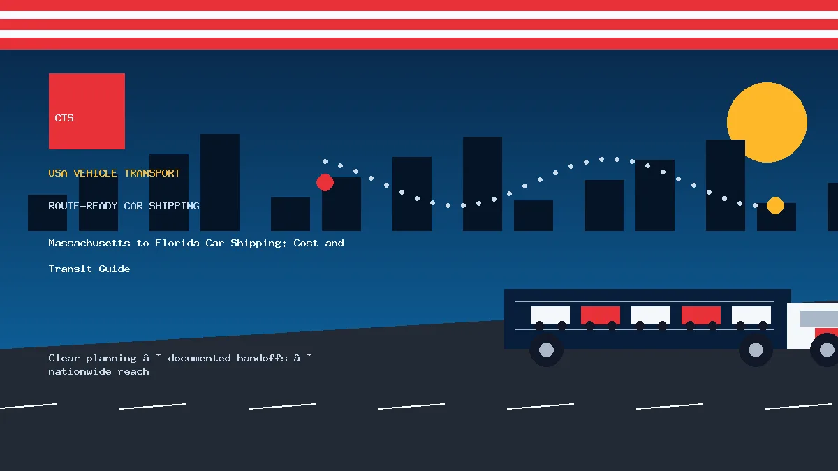 Massachusetts to Florida Car Shipping: Cost and Transit Guide