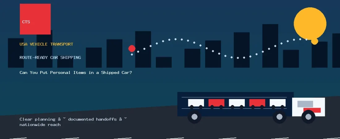 Can You Put Personal Items in a Shipped Car?