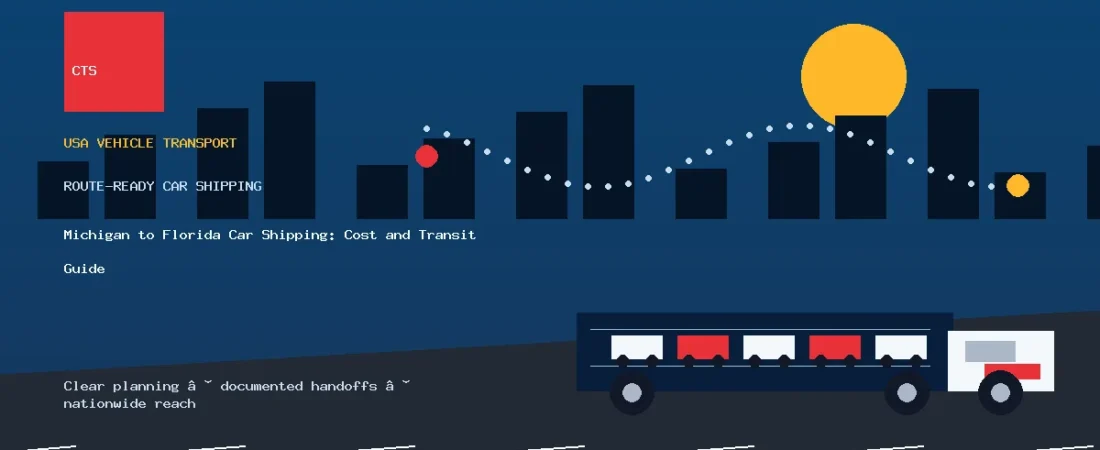 Michigan to Florida Car Shipping: Cost and Transit Guide