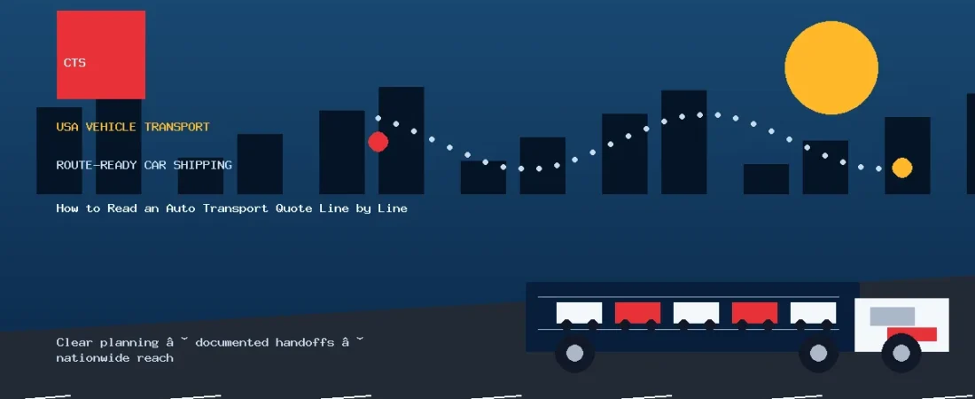 How to Read an Auto Transport Quote Line by Line
