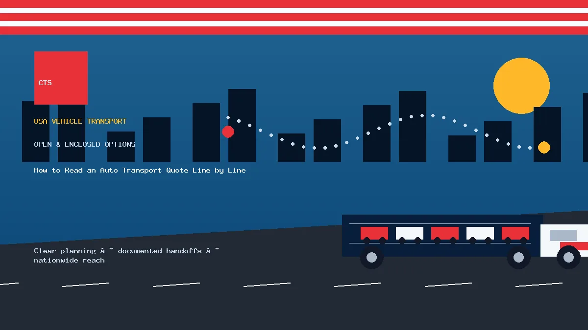 how to read an auto transport quote transport equipment visual