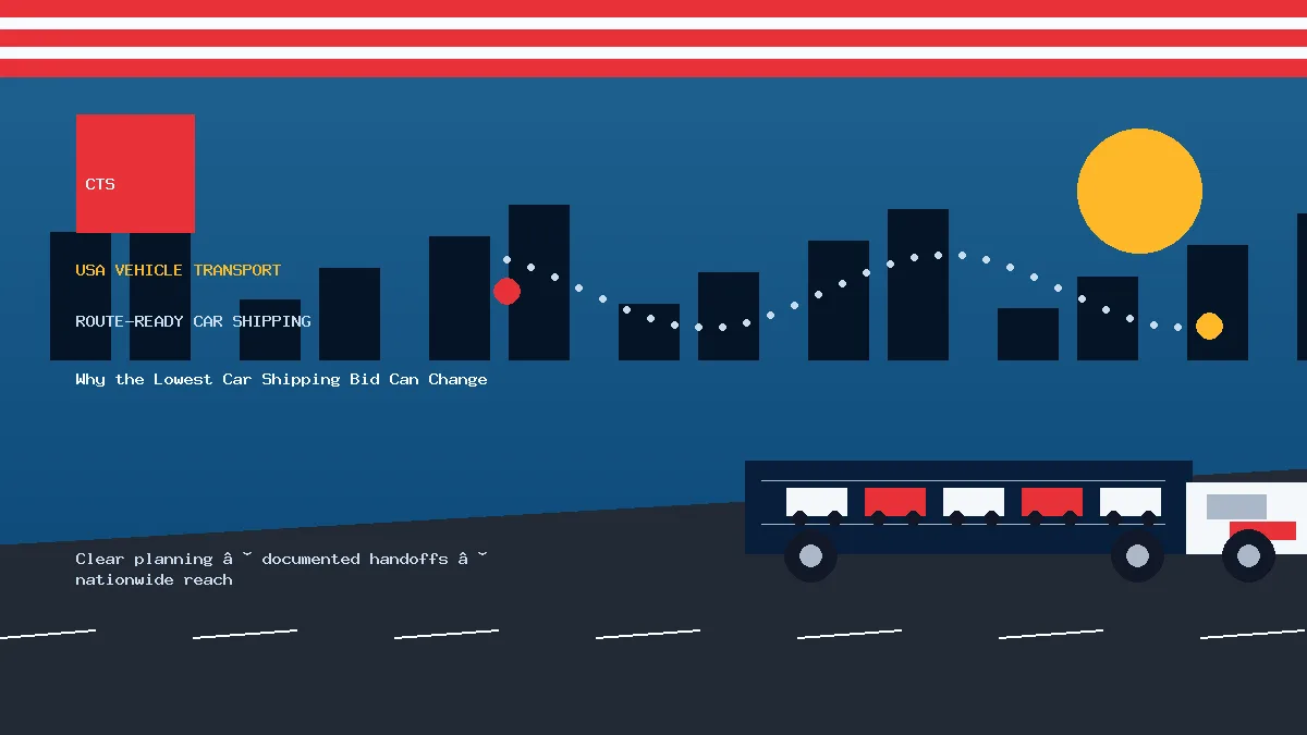 Why the Lowest Car Shipping Bid Can Change
