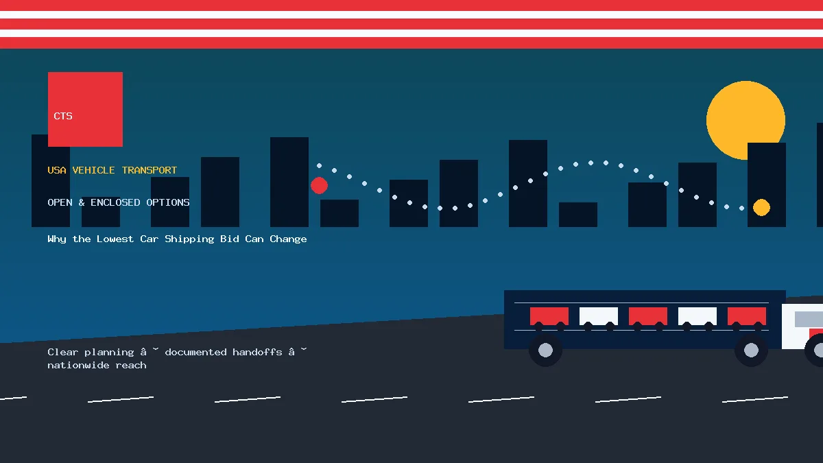 lowest car shipping bid transport equipment visual