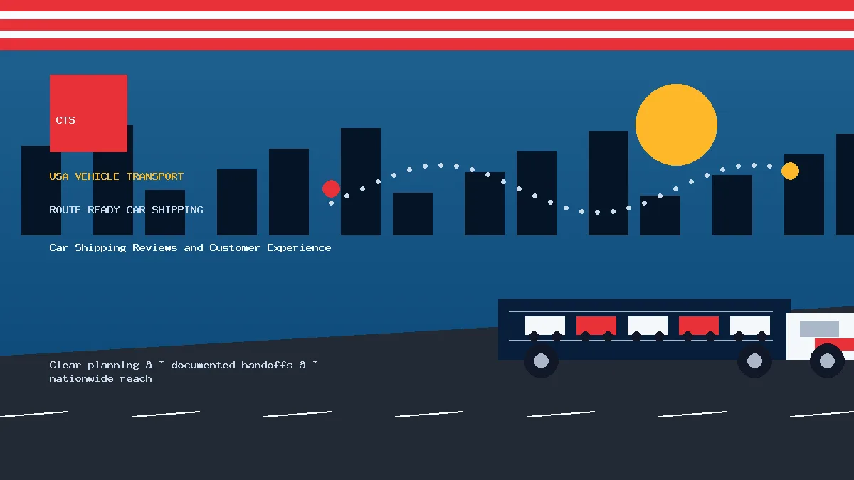 Car Shipping Reviews and Customer Experience USA car transport visual