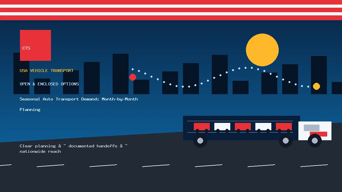 seasonal auto transport demand transport equipment visual