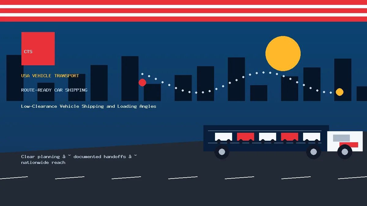 Low-Clearance Vehicle Shipping and Loading Angles