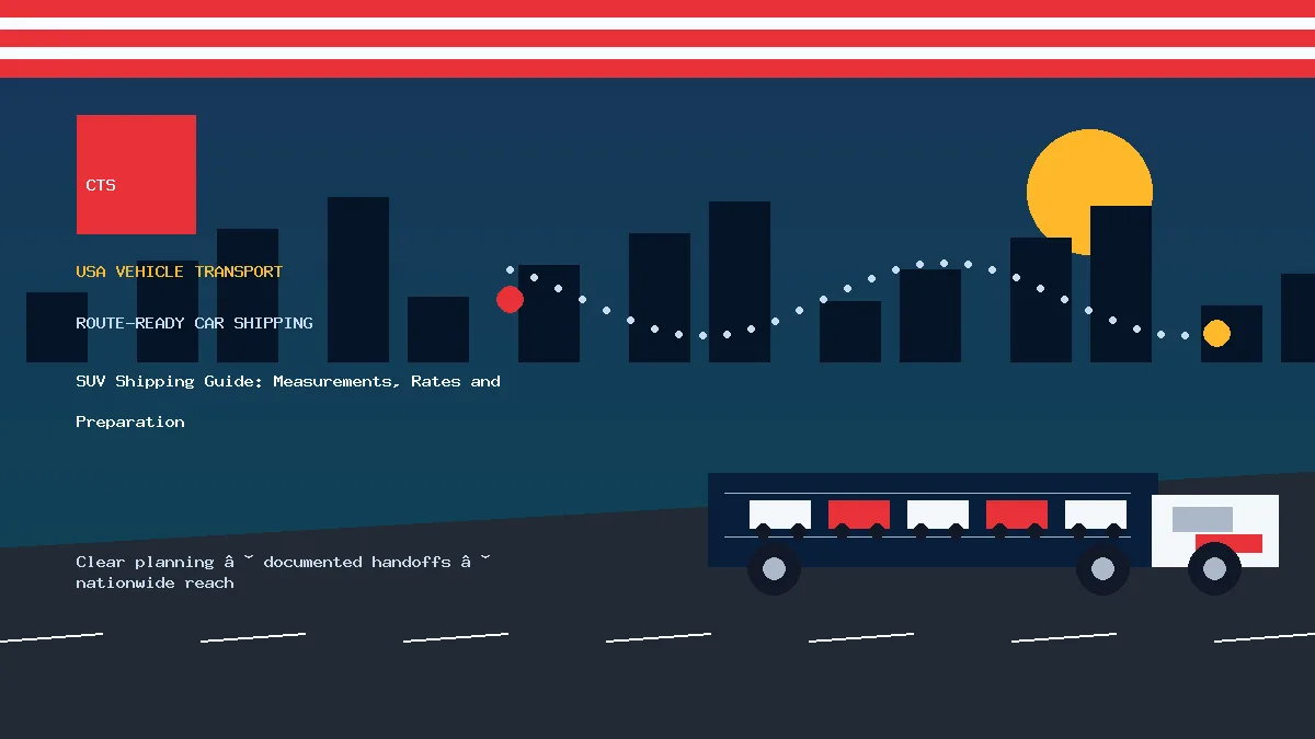 SUV Shipping Guide: Measurements, Rates and Preparation