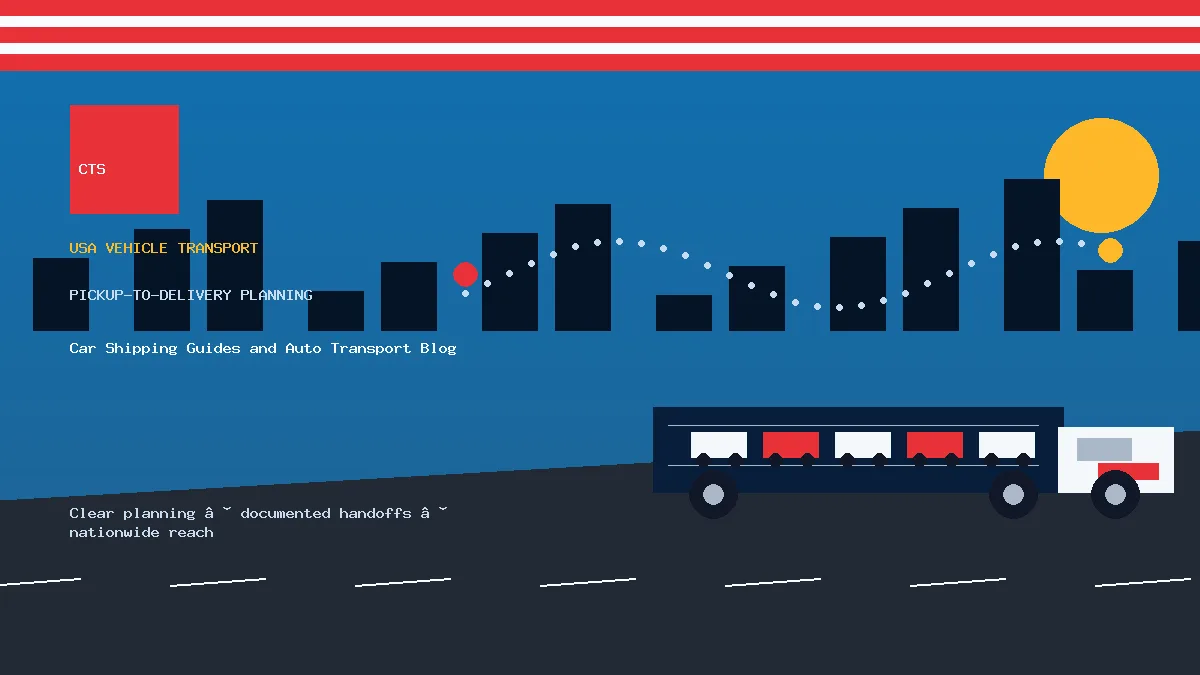 Car Shipping Guides and Auto Transport Blog pickup to delivery planning