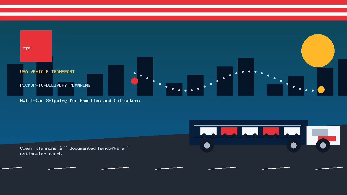 multi car shipping pickup and delivery visual