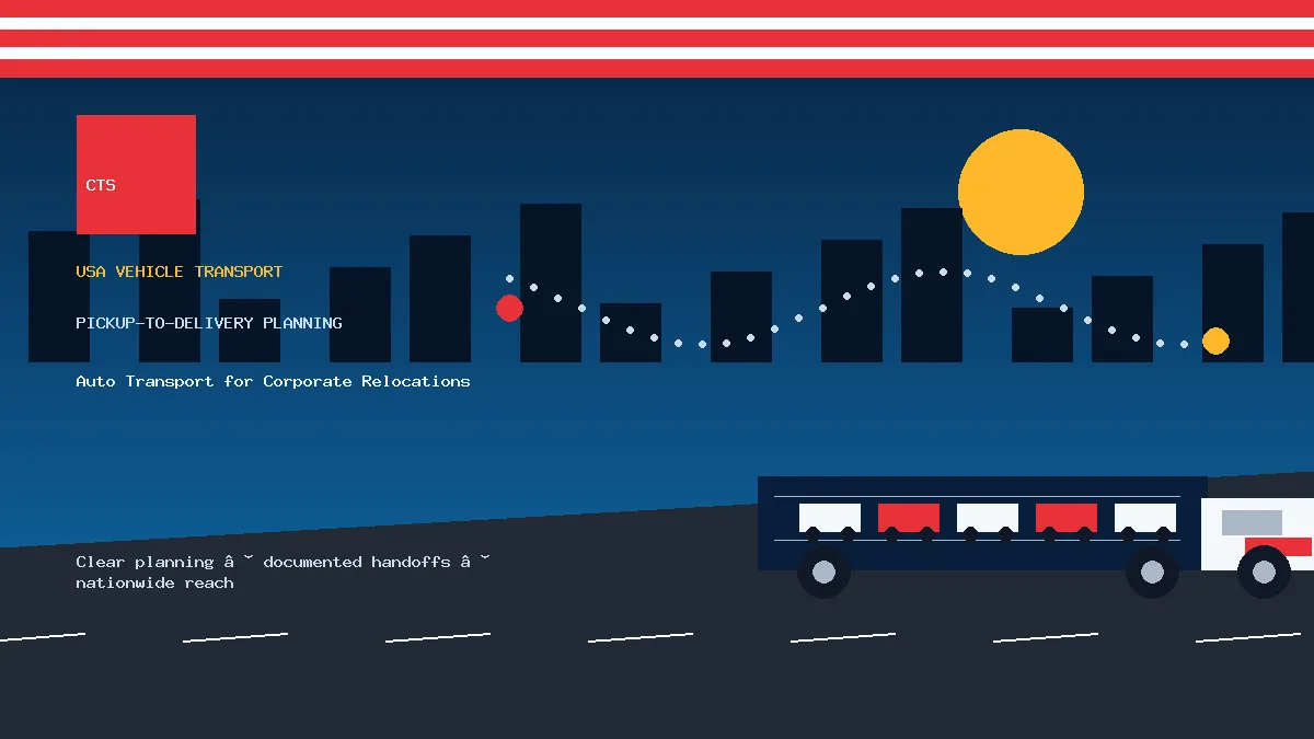 corporate relocation car shipping pickup and delivery visual