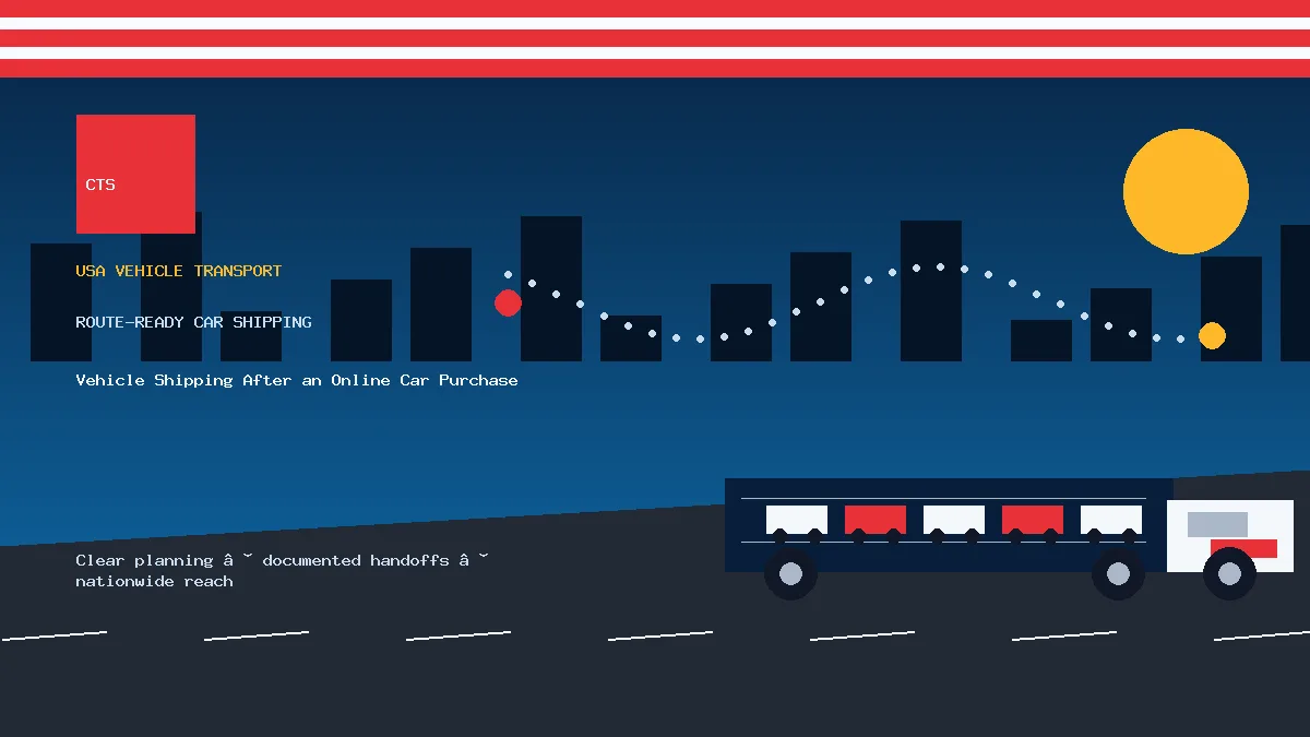 Vehicle Shipping After an Online Car Purchase