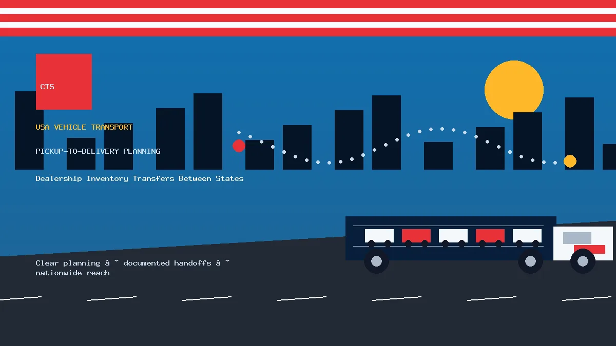 dealership inventory transport pickup and delivery visual
