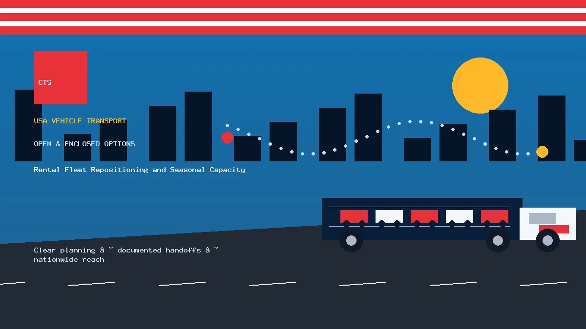 rental fleet transport transport equipment visual