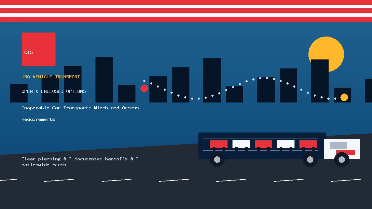 inoperable car transport transport equipment visual