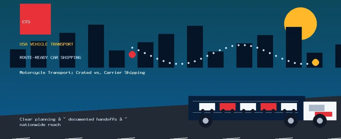 Motorcycle Transport: Crated vs. Carrier Shipping