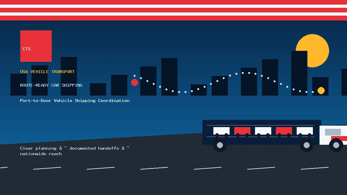 Port-to-Door Vehicle Shipping Coordination