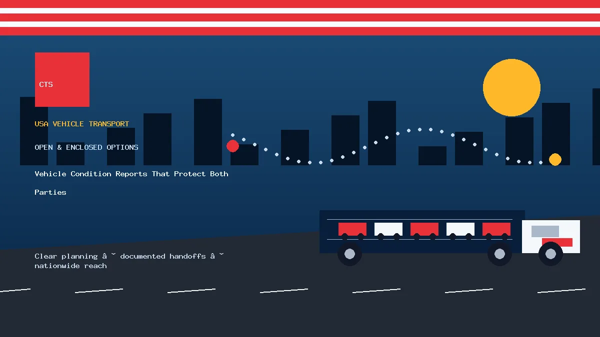 vehicle condition report transport equipment visual