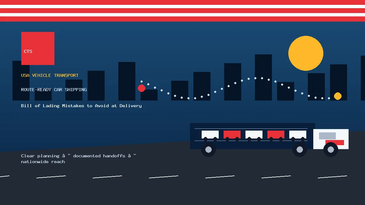 Bill of Lading Mistakes to Avoid at Delivery