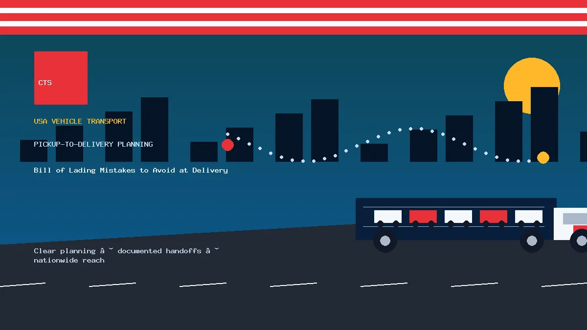 bill of lading mistakes pickup and delivery visual