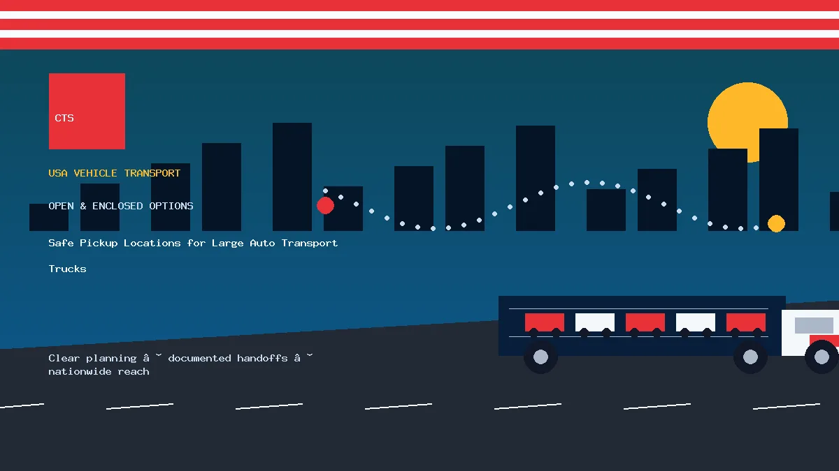 safe car carrier pickup location transport equipment visual