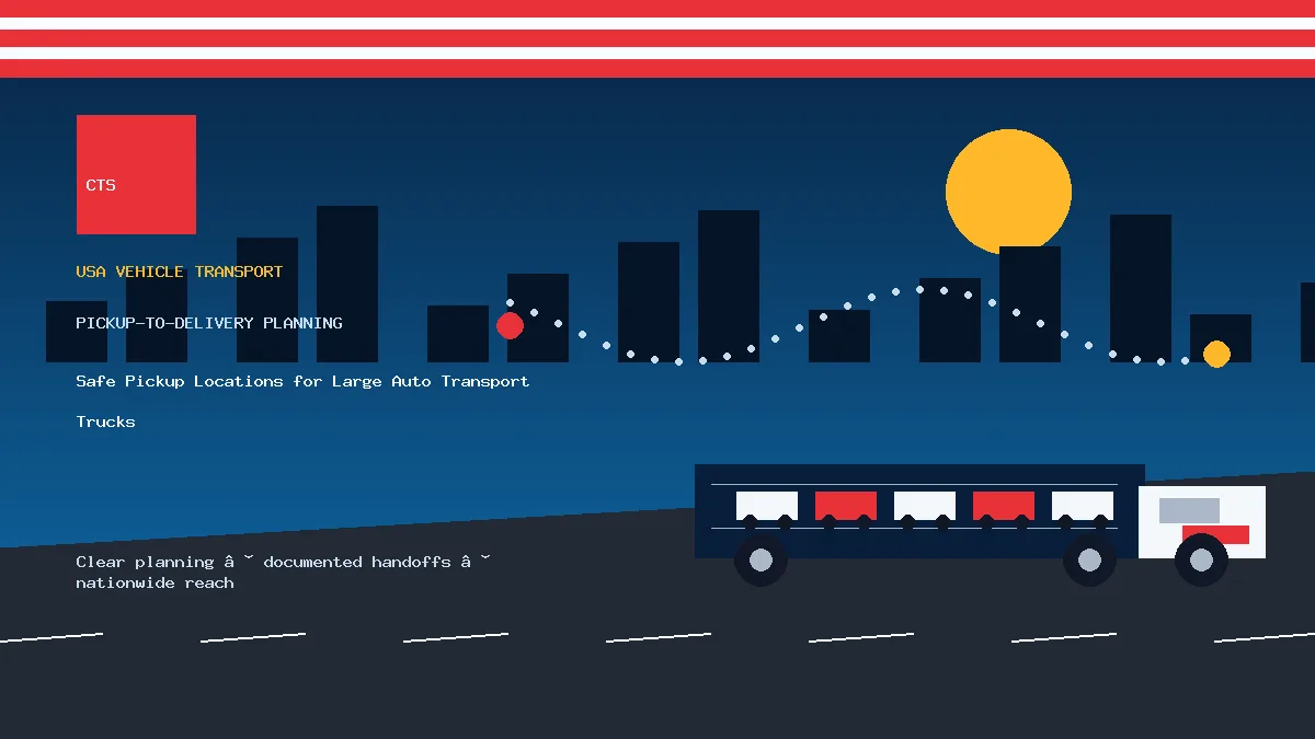safe car carrier pickup location pickup and delivery visual